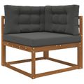 vidaXL Vankúš na vonkajšiu pohovku Polyester Antracitová 80 x 80 cm
