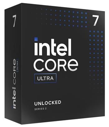 INTEL Core Ultra 7 265K / Arrow Lake / LGA1851 / max. 5,5GHz / 8P+12E/20T / TDP 250W / VGA / BOX bez chladiče Procesor, 20 jader, 20 vláken, max. 5,5GHz, 36MB, LGA1851, Intel Graphics, max. 250W TDP, BOX bez chladice