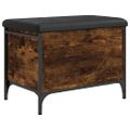 vidaXL Úložná lavička dymový dub 62x42x45 cm kompozitné drevo