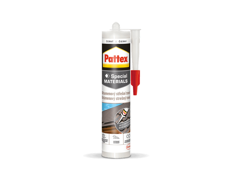 2686451 Pattex Bitumenový střešní tmel, černý, 280 ml