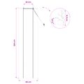 vidaXL Roleta Hnedá 40 x 220 cm Bambus