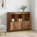 vidaXL Servírovacia skriňa Staré drevo 98,5 x 33 x 80 cm