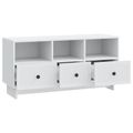 vidaXL TV skrinka Biela 102 x 34,5 x 50 cm Kompozitné drevo