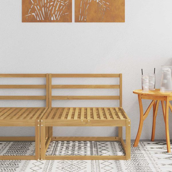 vidaXL Záhradná stredná sedačka Biela 79 x 83 x 73 cm