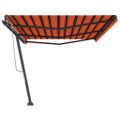 vidaXL Voľne stojaca ručne zaťahovacia markíza 600x300cm oranžovohnedá