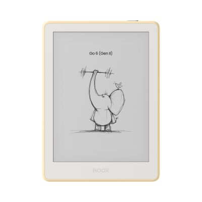 E-book ONYX BOOX GO 6 (Gen II), custard, 6'' Carta 1300, 32GB, Bluetooth, Android 11, E-ink displej