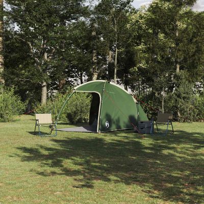 vidaXL Stan chata so strechou Zelená 370 x 230 x 185 cm taft