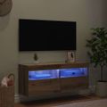vidaXL TV nástenná skriňa 100 x 30 x 40 cm Remeselný dub