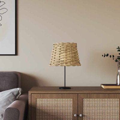 vidaXL Tienidlo na lampu hnedé Ø20x15 cm prútené
