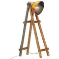 vidaXL Stojacia lampa viacfarebná E27 masívne mangové drevo