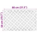 vidaXL Schodový rošt 4 ks 80 x 50 cm Strieborná Hliník Obdĺžnikový