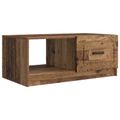 vidaXL Konferenčný stolík Staré drevo 90 x 50 x 37 cm Kompozitné drevo