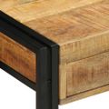 vidaXL Konzolový stôl Hnedá 90 x 33 x 75 cm Masívne mango drevo
