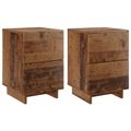 vidaXL Nočný stolík 2 ks Dubové drevo 33,5 x 34,5 x 50 cm