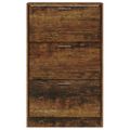 vidaXL Botník dymový dub 63x24x103 cm spracované drevo