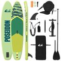 vidaXL SUP doska so sedadlom 2-in-1 POSEIDON 305 x 76 x 15 cm Zelená
