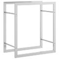 vidaXL Stojan na krbové drevo 50x28x56 cm nehrdzavejúca oceľ