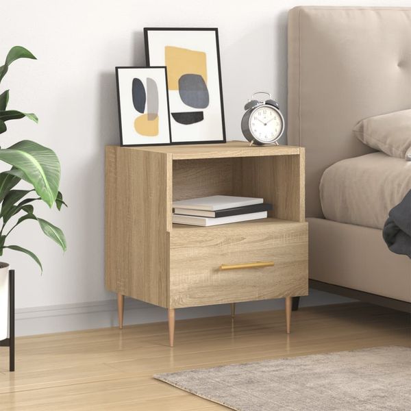 vidaXL Nočný stolík dub sonoma 40x35x47,5 cm kompozitné drevo