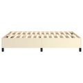 vidaXL Posteľný rám s boxspringom krémový 140x190 cm umelá koža