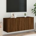 vidaXL TV skrinka nástenná hnedý dub 100x30x41 cm