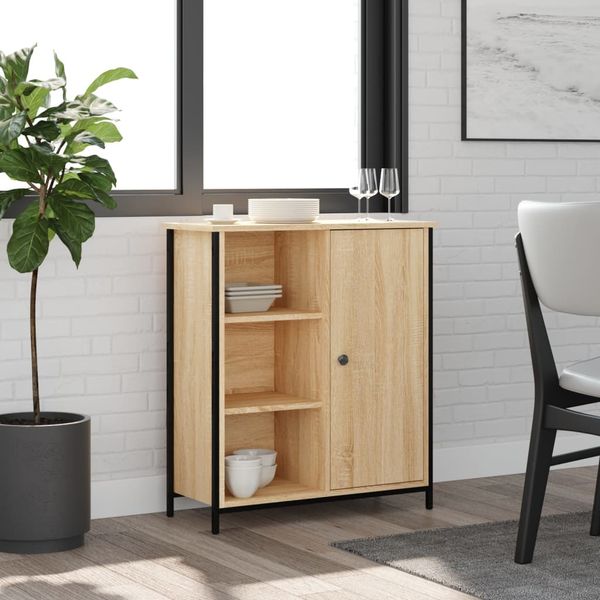 vidaXL Komoda dub sonoma 70x30x80 cm kompozitné drevo