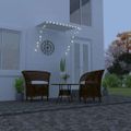 vidaXL Zaťahovacia markíza s LED 150x150 cm krémová
