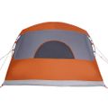 vidaXL Rodinný stan so strechou Šedá a oranžová 576 x 325 x 213 cm