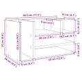 vidaXL Organizér na stôl hnedý dub 44,5x24x25 cm kompozitné drevo