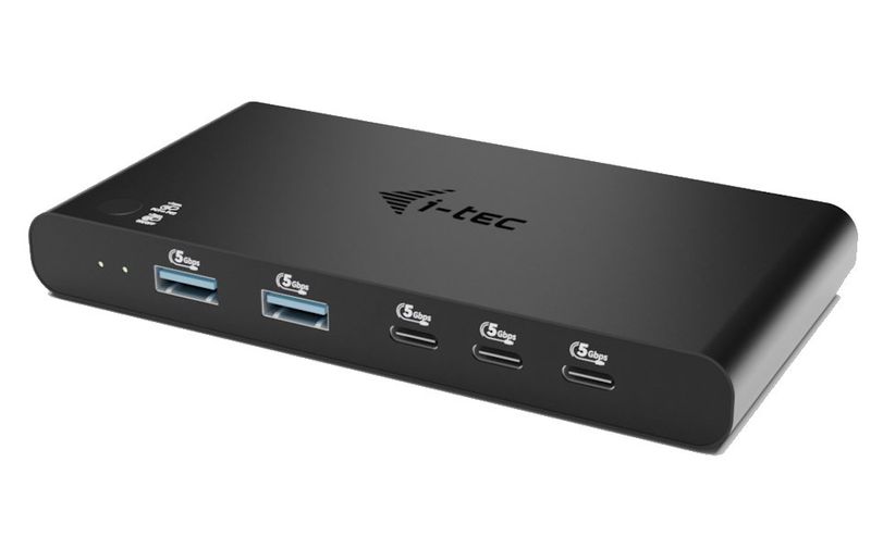 i-tec KVM dokovací stanice pro dva hostitele, 4K HDMI, 3x USB-C, 2x USB-A, Power Delivery 2x 100W KVM dokovací stanice, HDMI 4K/60Hz, 2 hostitele, Power Delivery 2× 100W, USB-C/USB-A porty, Windows/macOS/Linux