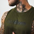 Tielko Cut Off Military Green - GymBeam, veľkosť XL