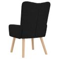 vidaXL kreslo Čierna 63 x 67 x 94 cm Tkanina a preglejka