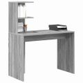 vidaXL Stôl Sivý Sonoma 102 x 50 x 124 cm Kompozitné drevo