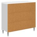 vidaXL Servírovacia skriňa Biela s vysokým leskom 89 x 34,5 x 82 cm