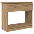 vidaXL konzolový stolík so zásuvkami dub artisan 85,5x38,5x74,5 cm