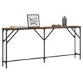 vidaXL Konzolový stolík dymový dub 180x23x75 cm kompozitné drevo