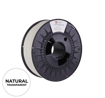 Filament C-TECH PREMIUM LINE, TPU 90A, flexibilný, natural, 1,75mm, 1kg