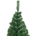 vidaXL Umelý vianočný stromček Zelená 240 cm PVC a Oceľ a Plast