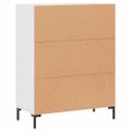 vidaXL Komoda biela 69,5x34x90 cm kompozitné drevo