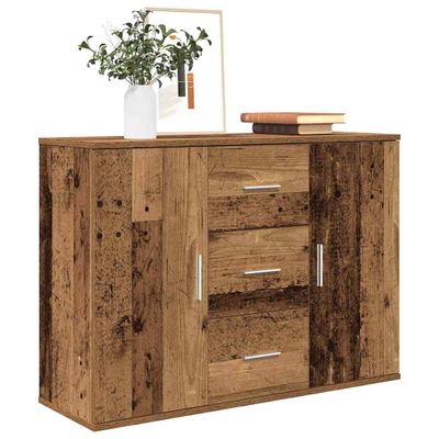 vidaXL Komoda staré drevo 90x29,5x65 cm kompozitné drevo