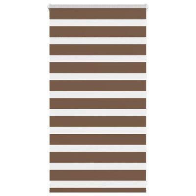 vidaXL Zebra roleta hnedá 85x100 cm šírka látky 80,9 cm polyester