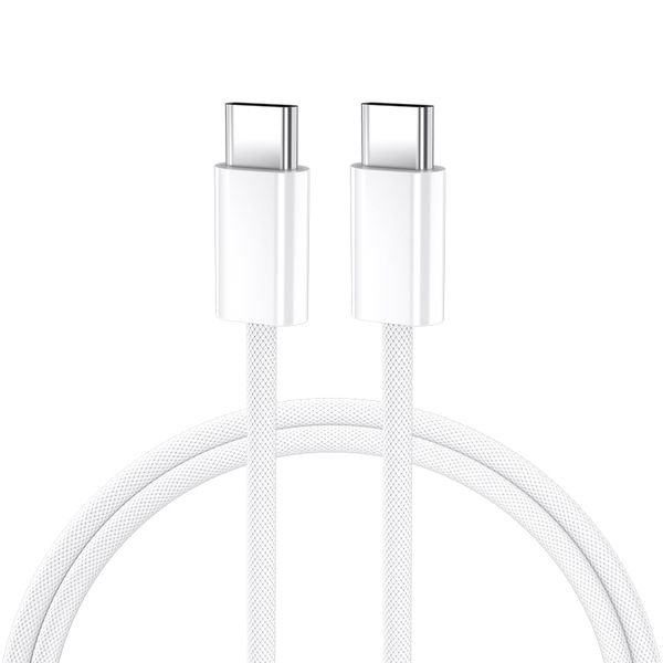 BWOO kábel USB-C - USB-C 2m 60W biely