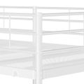 vidaXL Poschodová posteľ bez matraca Biela 107x203 cm Oceľ