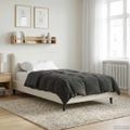 vidaXL Prikrývka na celý rok 135 x 220 cm 4 ročné obdobia Antracitová