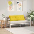 vidaXL Poduška na chrbát Svetložltá 140 x 19 x 50 cm látka