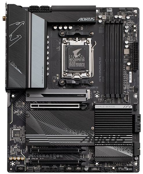 GIGABYTE X670 AORUS ELITE AX/AM5/ATX Základní deska, AMD X670, AM5, 4x DDR5 DIMM (max. 128GB), 4x M.2, HDMI, USB typ C, Wi-Fi, ATX