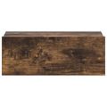 vidaXL Nástenný nočný stolík dymový dub 40x30x15 cm spracované drevo