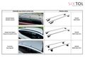 Prečný nosník s uzáverom hliníkový SIXTOL SX1019 ROOF RACK FIX 1