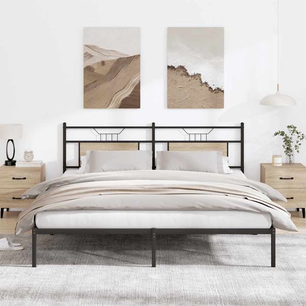 VidaXL Rám postele bez matraca Dub Sonoma 183x203 cm