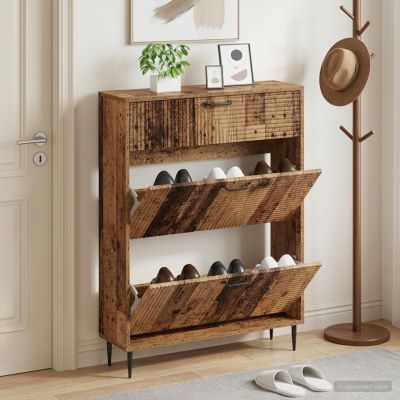 vidaXL Skriňa na topánky HAARLEM 78 x 24 x 103 cm Kompozitné drevo