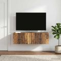 vidaXL Nástenná TV skrinka 98 x 31 x 30 cm Staré drevo
